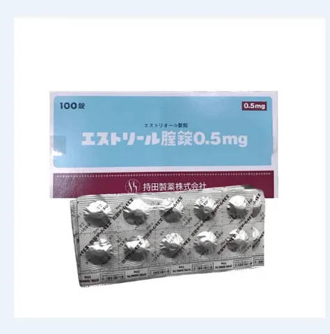 Viên đặt phụ khoa Estoril 0.5mg Nhật Bản - Hỗ trợ điều trị viêm nhiễm, khô rát, tái tạo độ đàn hồi, vỉ 10 viên.