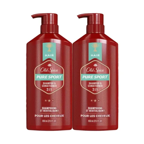 Dầu Gội Xả 2in1 Pure Sport Old Spice 650ML USA Mẫu Mới 