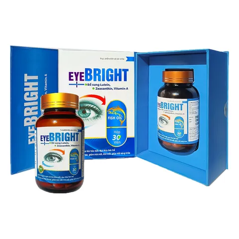 Viên Uống EyeBright Bồi Bổ Mắt, Giúp Mắt Sáng Khỏe, Hỗ Trợ Giảm Nguy Cơ Lão Hóa Mắt (Hộp 30 viên)