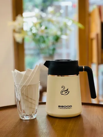 Phích Pha Trà Giữ Nhiệt 2GOOD B13 (1L) - Giữ Nóng - Lạnh 24h, Lõi Men Sứ, Hàng Chính Hãng, Dùng Ủ Trà, Uống Nước Mát