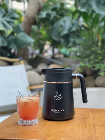 Phích Pha Trà Giữ Nhiệt 2GOOD B13 (1L) - Giữ Nóng - Lạnh 24h, Lõi Men Sứ, Hàng Chính Hãng, Dùng Ủ Trà, Uống Nước Mát