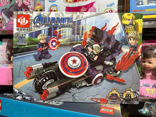 Đồ chơi lắp ráp Lego Captain America F9014-2 - Siêu Anh Hùng Marvel, Đồ Chơi Trẻ Em, Quà Tặng Fan Hâm Mộ