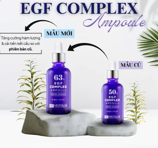 Tinh Chất Trẻ Hóa Da Histolab EGF Complex Ampoule 63% - Serum Chăm Sóc Da Mịn Màng, Ngăn Ngừa Nhăn, Làm Sáng Da 50ml