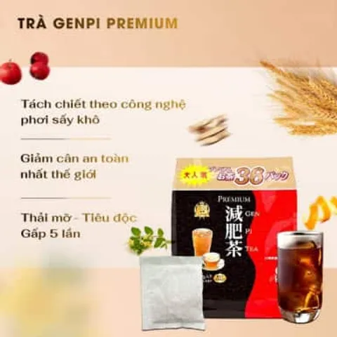 Trà giảm cân Premium Genpi Tea của Nhật Bản