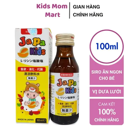 Siro ăn ngon Japa Kids - Vitamin tổng hợp nhập khẩu Nhật Bản hỗ trợ phát triển chiều cao và cân nặng cho trẻ em