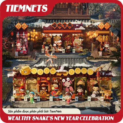 Mô Hình Popmart Blind Box 2025 - Wealthy Snake New Year Celebration Figure - Chính Hãng, Quà Tặng Độc Đáo, Bộ Sưu Tập 15 Nhân Vật