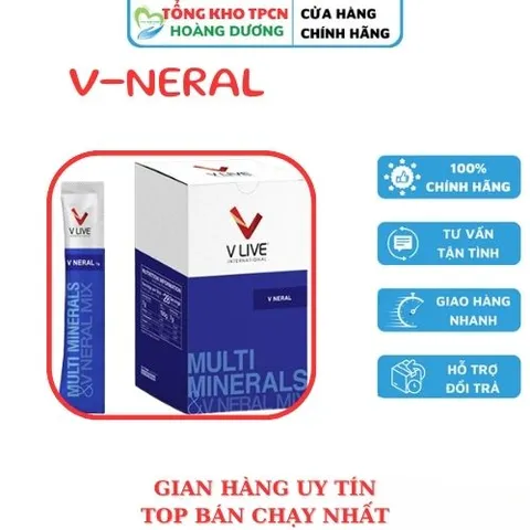 V-Neral hỗ trợ cải thiện làn da, làm chậm quá trình lão hóa, tái tạo tế bào, bổ xung Colagen, cải thiện sắc đẹp