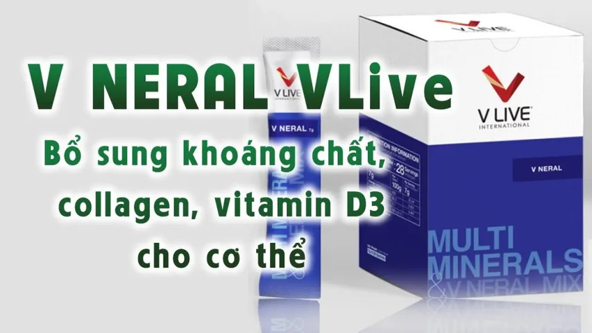 V-Neral hỗ trợ cải thiện làn da, làm chậm quá trình lão hóa, tái tạo tế bào, bổ xung Colagen, cải thiện sắc đẹp