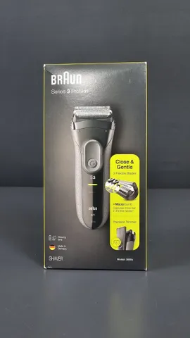 Máy cạo râu Braun Series 3 ProSkin 3000s - Cạo ướt và khô, Tích hợp đầu tỉa chính xác, Sạch sẽ và dễ sử dụng, Made in Germany