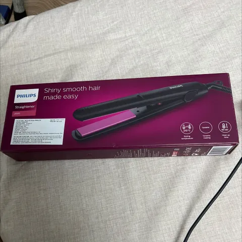 Máy Tạo Kiểu Tóc Philips HP8401/00 - Mini Nhỏ Gọn, Duỗi Tóc Nhanh 210°C, Lớp Phủ Keratin, Bảo Hành 24 Tháng