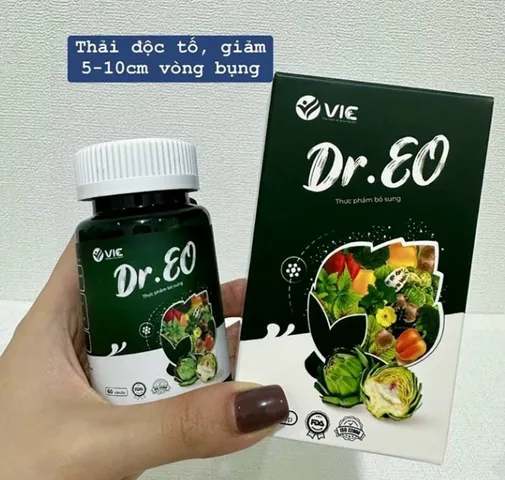 Viên uống detox Dr Eo viên uống thảo mộc hỗ trợ giảm mỡ bụng