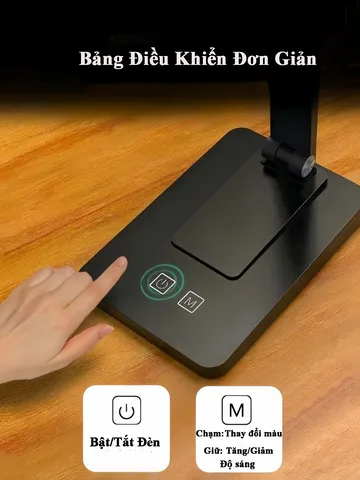 Đèn Học Chống Cận Tuyệt Đẹp 7W Điều Chỉnh Ánh Sáng 5 Màu Tích Điện 10.000mAh Gấp Gọn Mang Đi - Đèn Bàn Học Chất Lượng MITARY