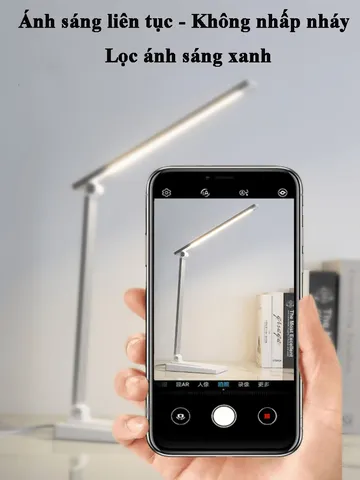 Đèn Học Chống Cận Tuyệt Đẹp 7W Điều Chỉnh Ánh Sáng 5 Màu Tích Điện 10.000mAh Gấp Gọn Mang Đi - Đèn Bàn Học Chất Lượng MITARY