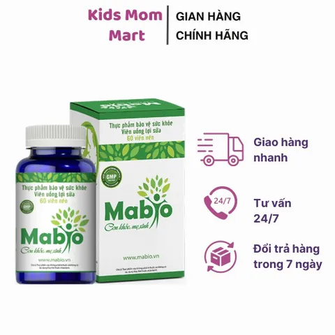Viên Uống Lợi Sữa Mabio Cho Các Mẹ Sau Sinh Hỗ Trợ Cải Thiện Sữa Mẹ