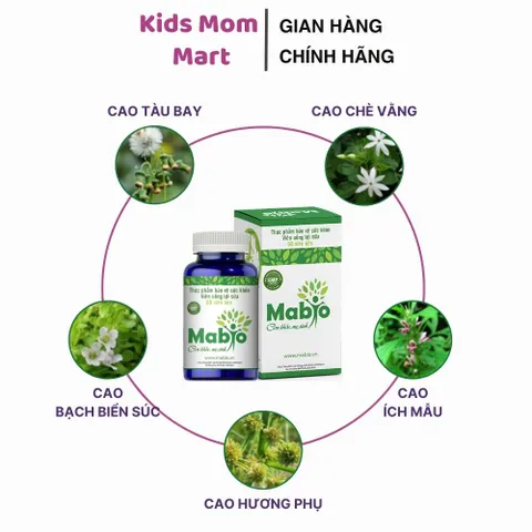 Viên Uống Lợi Sữa Mabio Cho Các Mẹ Sau Sinh Hỗ Trợ Cải Thiện Sữa Mẹ
