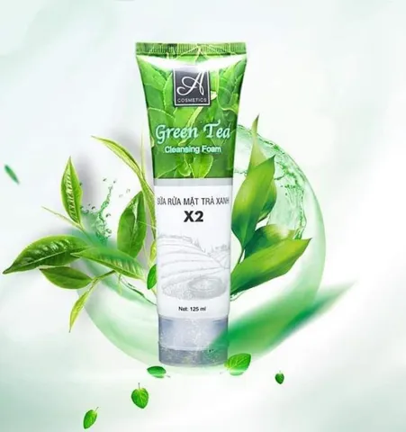Sữa Rửa Mặt Trà Xanh X2 Acosmetics 120g - Kiềm Dầu, Sạch Bã Nhờn, Giảm Mụn, Tăng Cường Độ Ẩm Cho Da Khỏe Đẹp Rạng Ngời
