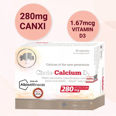 Canxi Chela Calcium D3- Bổ sung Canxi và D3 cho bà bầu và sau sinh