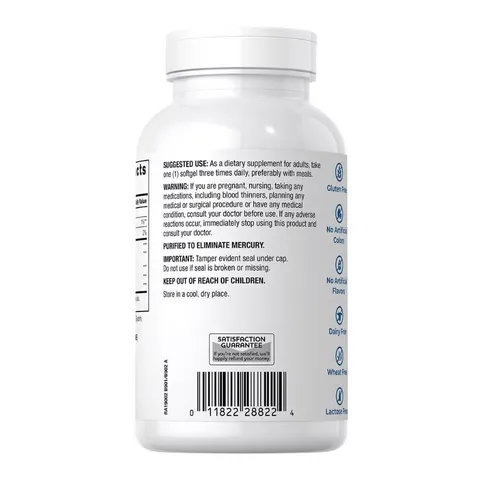 Dầu Cá Vị Chanh Tự Nhiên Rite Aid Fish Oil 1000mg (175 Viên)
