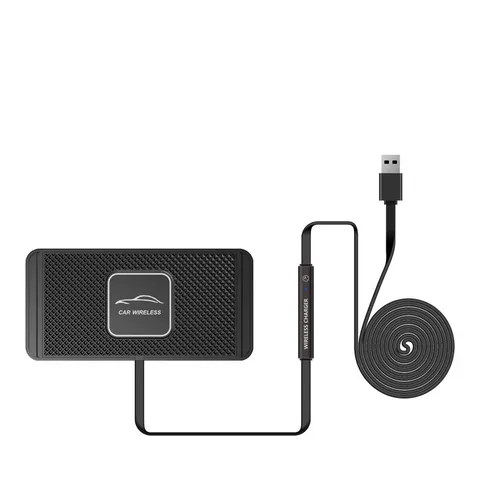 Đế Sạc Nhanh Không Dây 15W Chống Trượt Trên Ô Tô - Sạc Nhanh Iphone, Samsung, LG V30, Dễ Dàng Sử Dụng