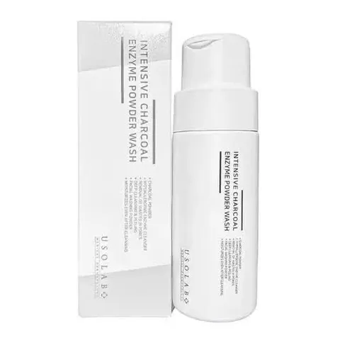 Bột Tẩy Da Chết Usolab Soft Charcoal Enzyme Powder 50g - Dành Cho Da Dầu Mụn, Kiểm Soát Dầu, Làm Sạch Sâu, Dịu Nhẹ, Không Kích Ứng