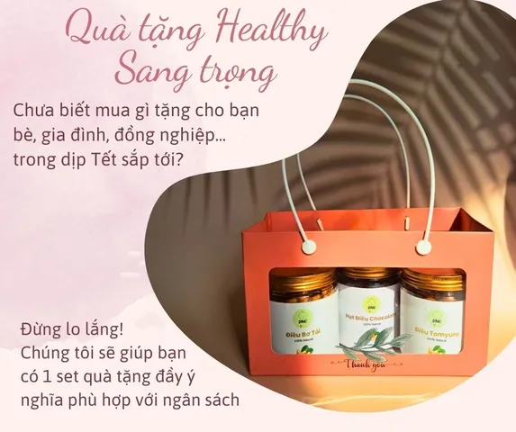 SET QUÀ TẶNG DINH DƯỠNG - Gồm 3 hũ hạt điều, hồ đào, Macca có vị.