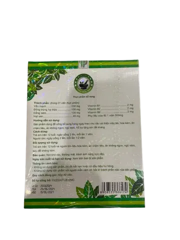 Viên uống Sâm Bổ Kiện Thảo Mộc Nam - Hỗ trợ tăng cân tự nhiên, cải thiện tiêu hóa và cung cấp dưỡng chất cho cơ thể