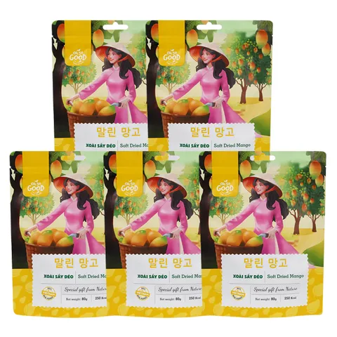 Xoài Sấy Dẻo Oh So Good 80g - Trái Cây Khô Ngọt Tự Nhiên, Thơm Ngon, Hàng Xuất Khẩu, Quà Tặng Ý Nghĩa