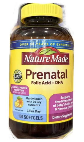 Vitamin Tổng Hợp Cho Bà Bầu Prenatal Multi + DHA 150 Viên - Dinh Dưỡng Cần Thiết Cho Mẹ Và Bé, Hỗ Trợ Phát Triển Thông Minh