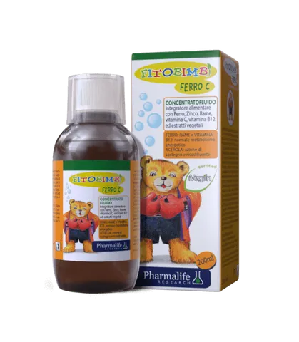 Siro Fitobimbi Ferro C bổ sung sắt, kẽm, vitamin C cho cơ thể (200ml)