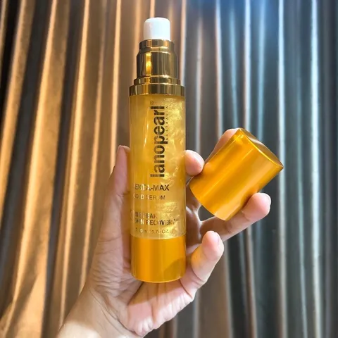 Tinh Chất Vàng Lanopearl Penta-Max Gold Serum 50ml - Serum Nhau Thai Cừu Tái Tạo Da, Chống Lão Hóa, Dưỡng Ẩm, Làm Trắng Da