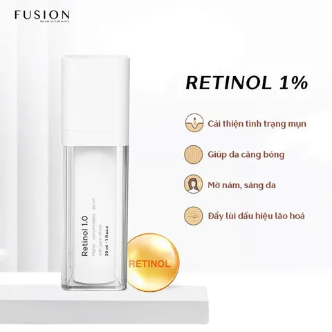 Kem Fusion Retinol 1.0 - Giảm nếp nhăn, cải thiện da dầu và sắc tố, trẻ hóa làn da, serum chăm sóc da chuyên sâu