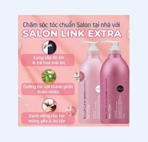 Dầu Gội KUMANO Salonlink 1000ml - Phục Hồi Tóc Hư Tổn, Giảm Rụng Chuyên Dành Cho Tóc Nhuộm, Xuất Xứ Nhật Bản