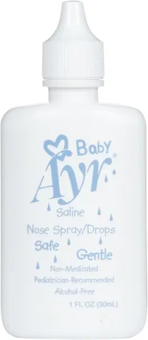 (có bill nhập) Nước muối vô trùng, làm sạch mũi cho bé Ayr Baby 30ml