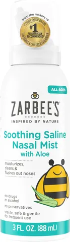 Xịt Mũi Zarbee Natural Cho Bé Sơ Sinh - Sản Phẩm Vệ Sinh Tai Mũi Họng, Giảm Nghẹt Mũi, Hương Nho, An Toàn Cho Mọi Lứa Tuổi