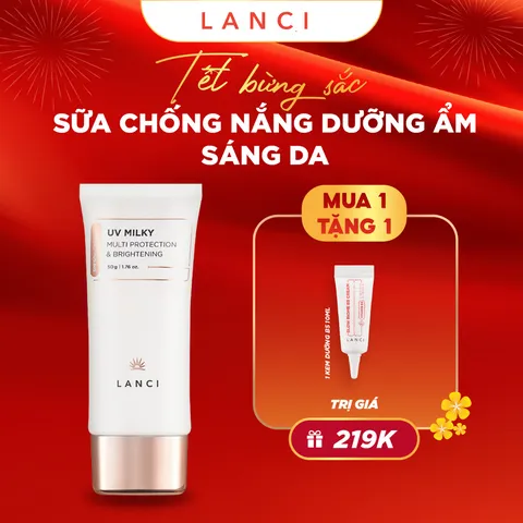 Sữa Chống Nắng Dưỡng Ẩm và Sáng Da LANCI UV Milky 50g