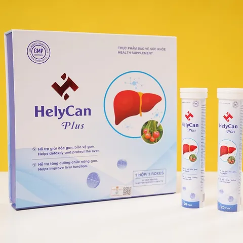 Viên Sủi HelyCan Plus - Giải Độc và Tăng Cường Chức Năng Gan 20 Viên - Hỗ Trợ Sức Khỏe Gan Tối Ưu