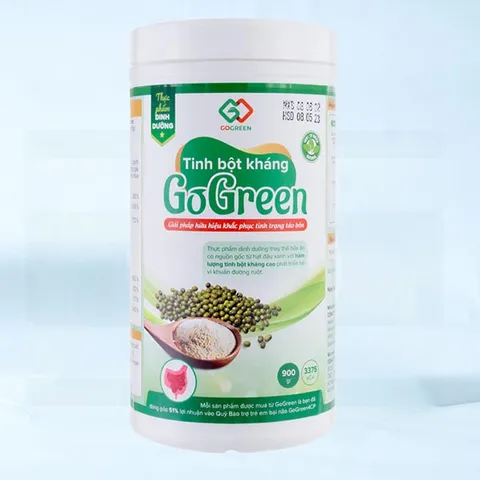 Tinh Bột Kháng GoGreen 900gr - Ngừa Táo Bón, Tiêu Chảy , Đại Tràng