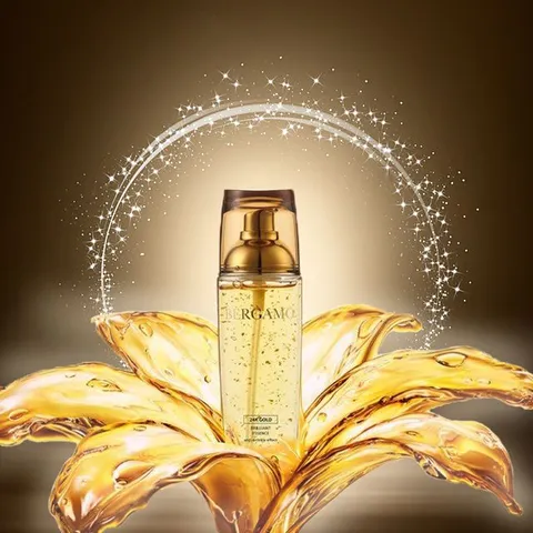 Tinh Chất Dưỡng Da Bergamo Chiết Xuất Vàng 24K 110ml - Serum Phục Hồi Da Chảy Xệ, Cải Thiện Nếp Nhăn, Da Rạng Rỡ