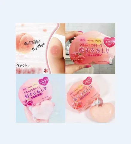Xà Phòng Tắm Giảm Thâm Mông Pelican Hip Care Scrub Soap 80g - Dưỡng Sáng Da, Làm Mờ Thâm, Giúp Da Mịn Màng, Hương Đào Thư Giãn