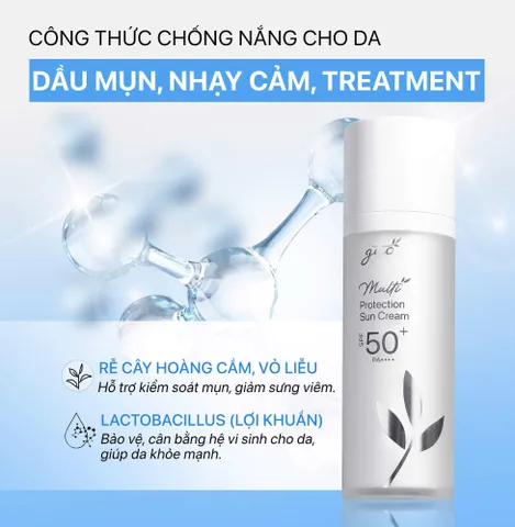 Kem Chống Nắng Đa Tầng Cho Mẹ Bầu GUO SPF 50+ PA++++ - Dịu Nhẹ, Chống Ánh Sáng Xanh, Dưỡng Ẩm, 30gr