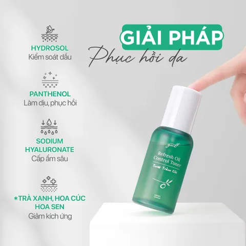 Toner Tràm Trà Hoa Cúc GUO - Nước Hoa Hồng Cấp Ẩm Cho Bà Bầu, Chống Mụn, Giảm Đổ Dầu, Hyaluronic Acid 100ml