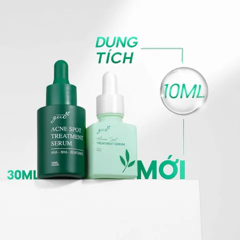 Serum Chấm Mụn Cho Bà Bầu GUO - Giảm Mụn, Mờ Thâm, Hỗ Trợ Làm Dịu Da Nhạy Cảm (10ml/30ml)