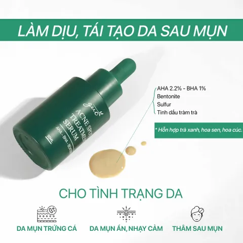Serum Chấm Mụn Cho Bà Bầu GUO - Giảm Mụn, Mờ Thâm, Hỗ Trợ Làm Dịu Da Nhạy Cảm (10ml/30ml)