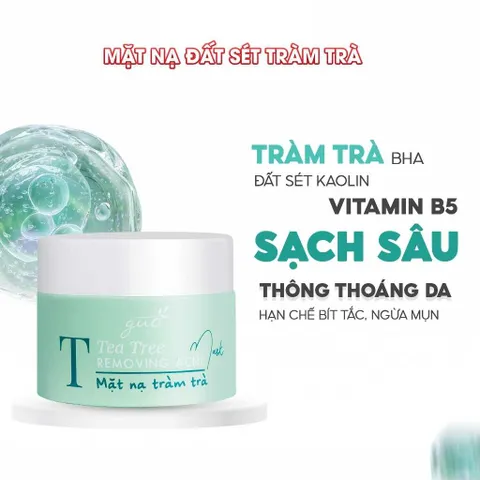 Mặt Nạ Đất Sét Tràm Trà – GUO Tea Tree Mask 50gr
