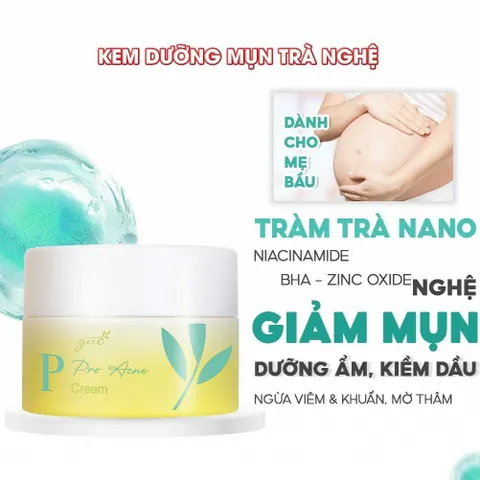 Kem Trị Mụn Trà Nghệ GUO Cho Bà Bầu - Giảm Sưng, Mờ Thâm, Dưỡng Ẩm 30g - An Toàn, Hiệu Quả Cho Da Nhạy Cảm