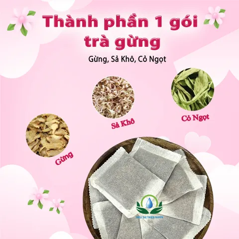 Trà Gừng 30 Túi Lọc x 3g Thức Uống Từ Thiên Nhiên