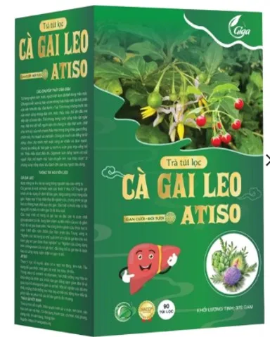 Trà túi lọc Cà Gai Leo Atiso GiGa - giúp mát gan,lợi tiểu (Hộp 90 gói)