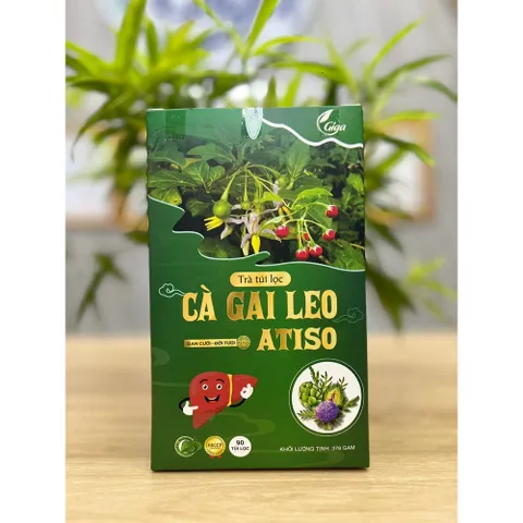 Trà túi lọc Cà Gai Leo Atiso GiGa - giúp mát gan,lợi tiểu (Hộp 90 gói)