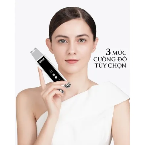 Máy Sủi Da Nikio NK-122 - Tẩy Tế Bào Chết Kết Hợp Massage Nâng Cơ Mặt - Cho Làn Da Tươi Trẻ, Mịn Màng, Sang Trọng, Đen Trắng