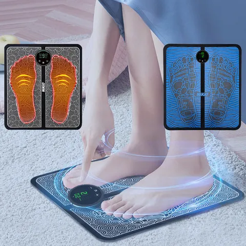 Máy Massage Xung Điện Bàn Chân Nikio NK-106 - Công Nghệ EMS & TENS, 12 Chế Độ, Giảm Đau Mỏi, Cải Thiện Tuần Hoàn Máu, Thiết Kế Tiện Lợi